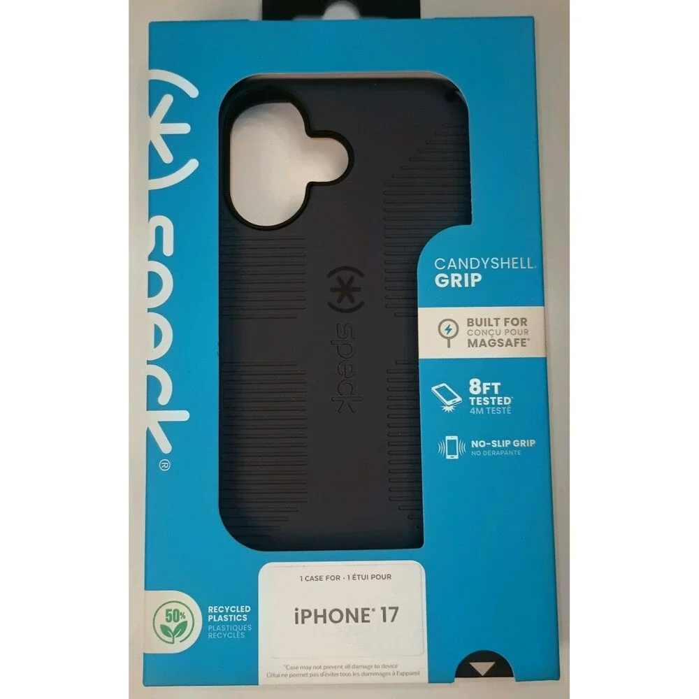 Speck CandyShell Case for Apple IPHONE 17  Black MagSafe Slim Non-Slip (P0050)
